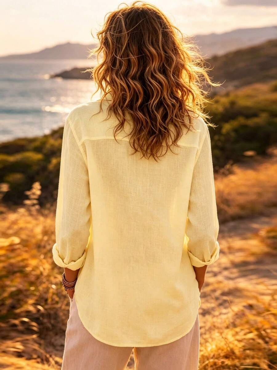 Amara linen blouse